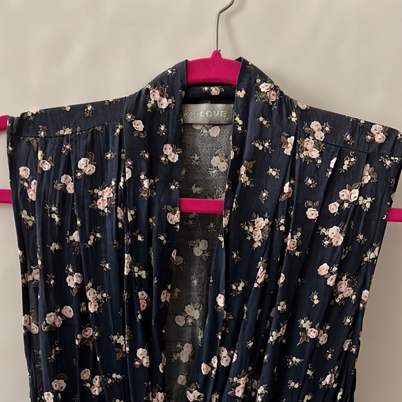 Love sleeveless navy dress S/M - Picture 6 of 9